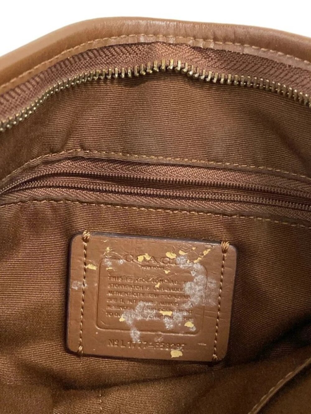 COACH F58297 Brown Dark Brown PVC Shoulder Bag - Picture 12 of 13